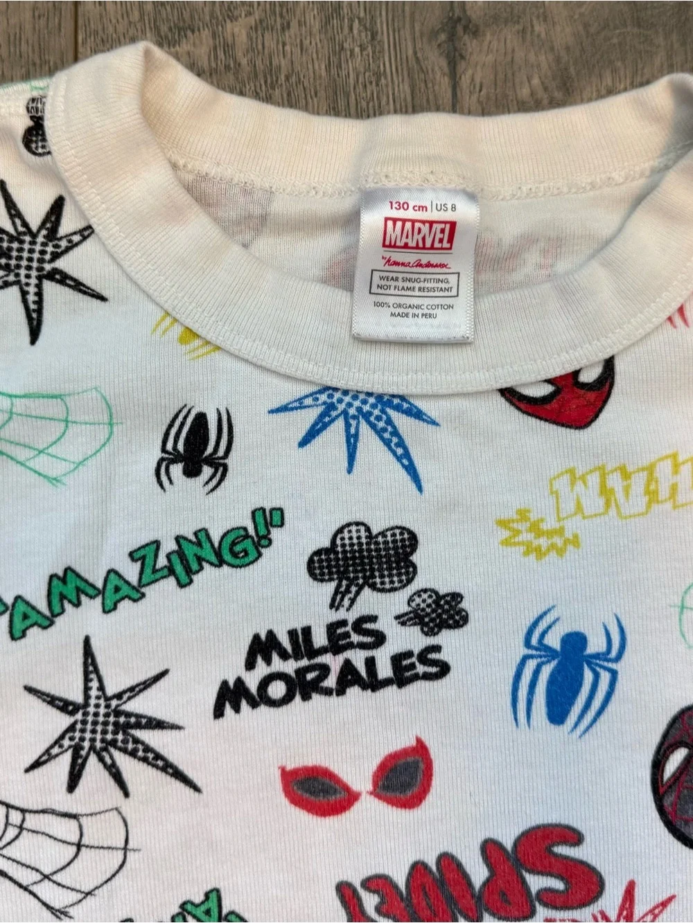 Hanna AnderssoMarvel Miles Morales Spider-Man Pajama Set, size 8. Play condition